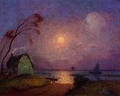 费迪南德 卢瓦扬 : Cottage in the Moonlight in Briere